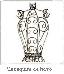 manequim de ferro aramado